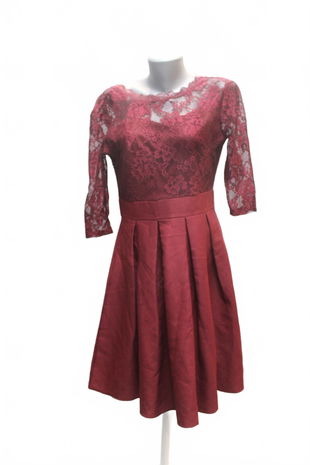 Dámske šaty Genesis, farba bordó, veľkosť S