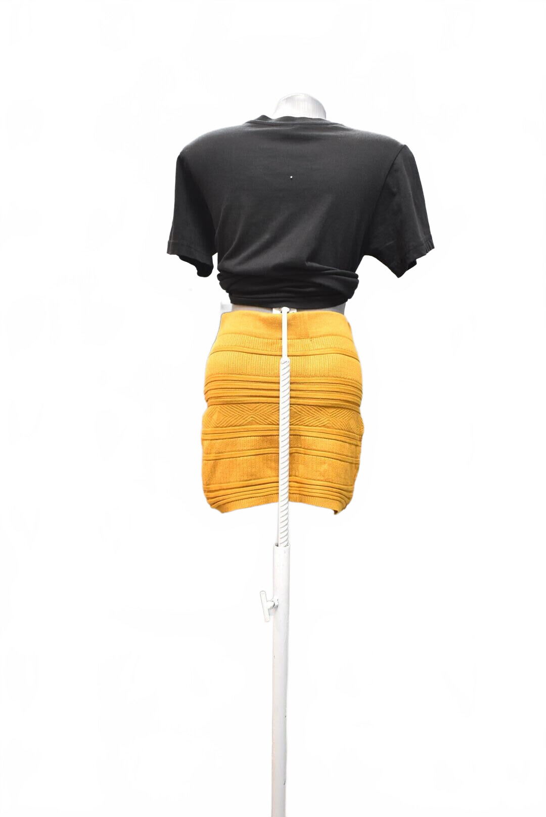 Dámska sukňa Amisu, farba žltá, veľkosť XS