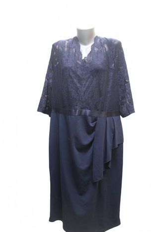 Dámske šaty Genesis, farba modrá, veľkosť 4XL