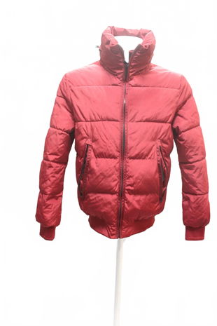 Pánská zimní bunda Zara, barva červená, velikost M