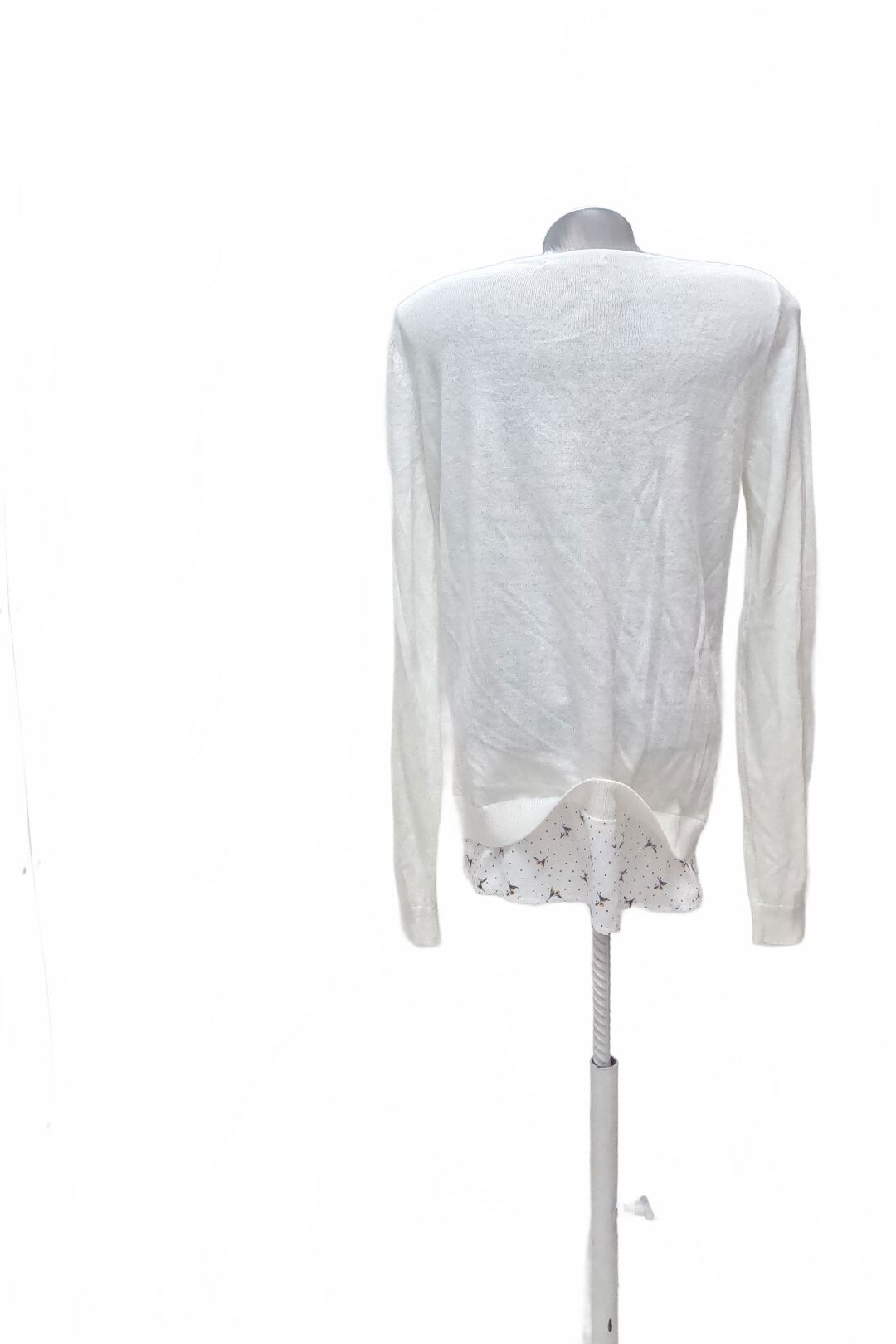 Dámsky sveter Camaieu, farba biela, veľkosť M