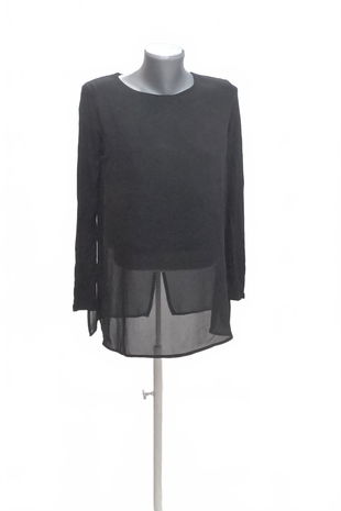 Dievčenská blúzka H&M, farba čierna, veľkosť 170