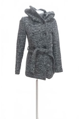 Dámsky zimný kabát Amisu, farba sivá, veľkosť 34