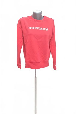 Dámska mikina Mustang s potlačou, farba ružová, veľkosť XS