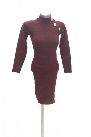 Dámske šaty Mohito, farba bordó, veľkosť 2XS
