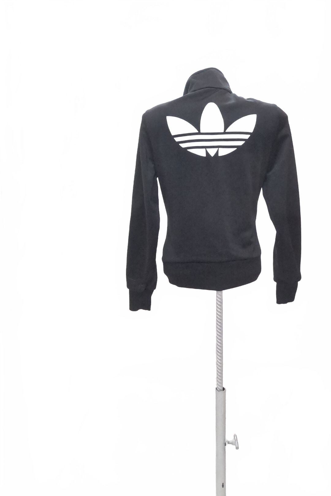 Dámska mikina Adidas bez potlače, farba čierna, veľkosť 36