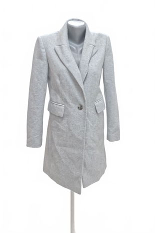 Dámsky kabát Primark, farba sivá, veľkosť 34