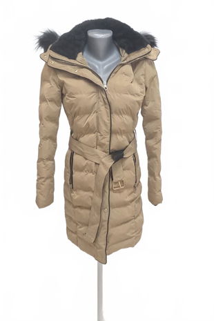 Dámska zimná bunda C&A, farba hnedá, veľkosť 34