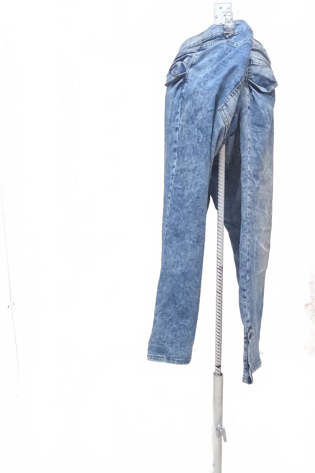Dámské kalhoty Janina, barva denim, velikost 56