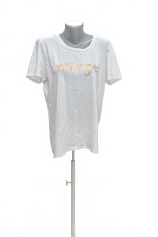 Dámske tričko Wrangler s potlačou, farba biela, veľkosť L