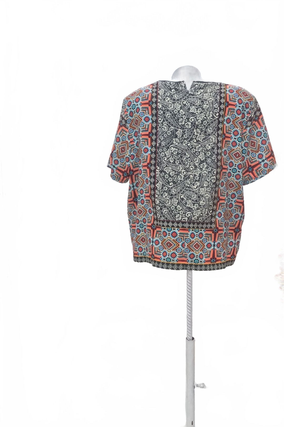 Dámske tričko Topshop bez potlače, farba vzorovaná, veľkosť 44