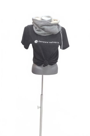 Dámská šála Tchibo, barva šedá