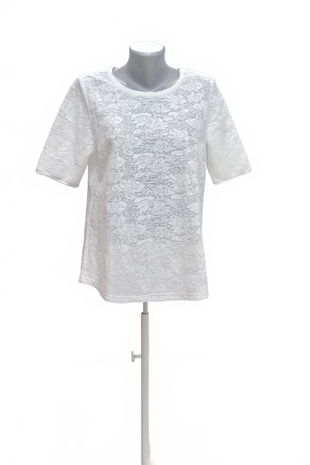 Dámske tričko S.oliver bez potlače, farba biela, veľkosť 42