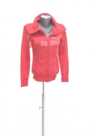 Dámska mikina Puma bez potlače, farba ružová, veľkosť 34