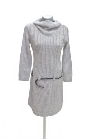 Dievčenský sveter Bpc Bonprix Collection, farba sivá, veľkosť 164