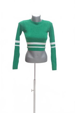 Dámsky sveter Pull&Bear, farba zelená, veľkosť S