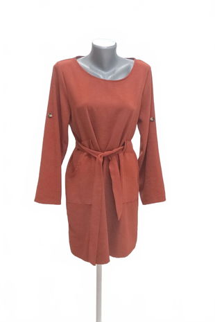 Dámske šaty New Collection, farba červená, veľkosť M