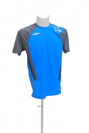 Pánské tričko Umbro bez potisku, barva modrá, velikost M