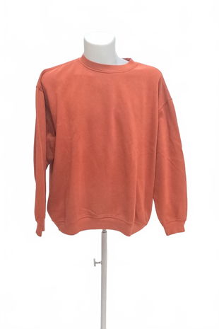 Pánská mikina Canda bez potisku, barva oranžová, velikost 2XL