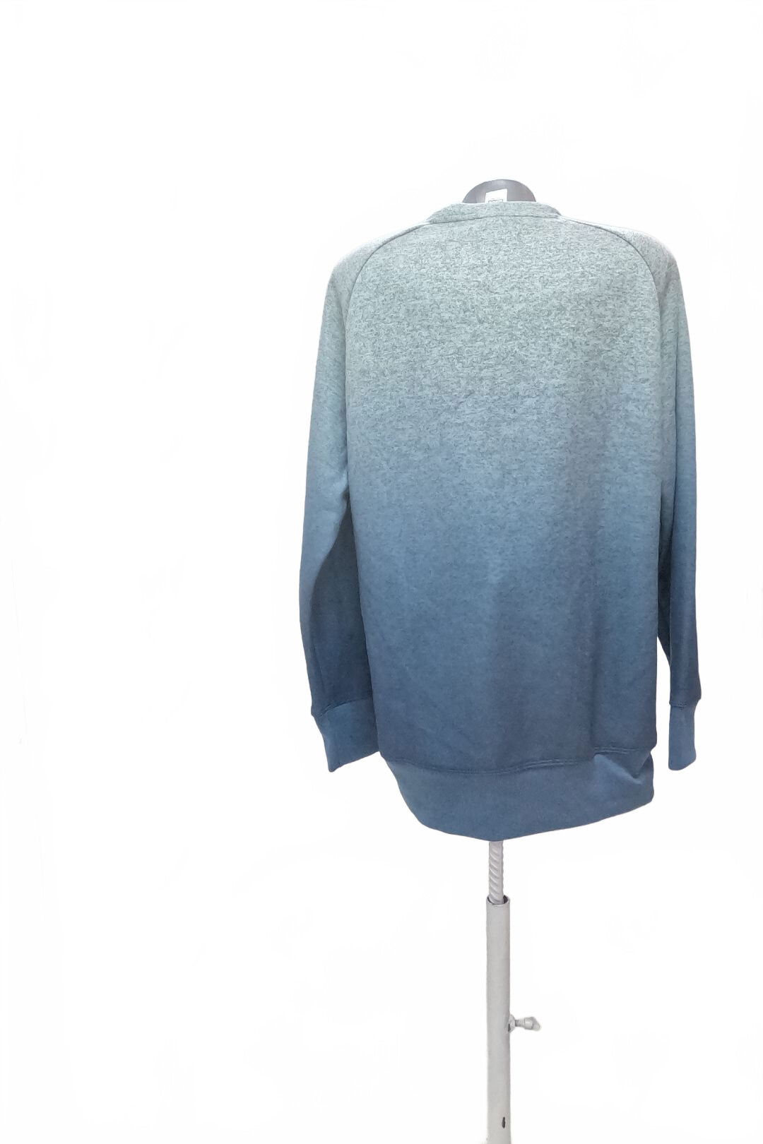 Dámská mikina Decathlon bez potisku, barva modrá, velikost XL