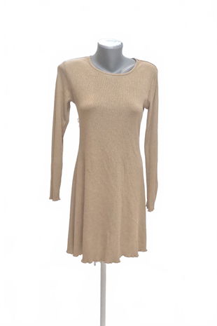 Dámske šaty Divided, farba hnedá, veľkosť S