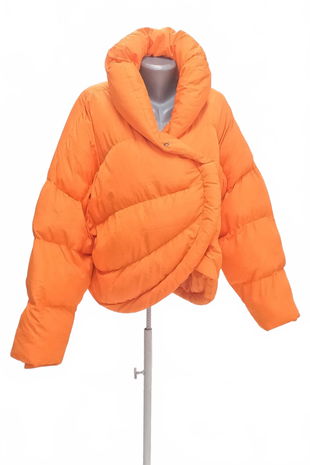 Dámská zimní bunda Genesis, barva oranžová, velikost 48