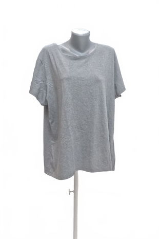 Dámské tričko Decathlon bez potisku, barva šedá, velikost 3XL