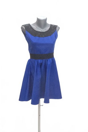 Dámske šaty Genesis, farba modrá, veľkosť 38