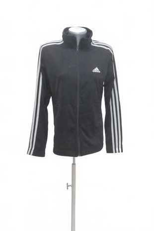 Dámska mikina Adidas bez potlače, farba čierna, veľkosť M