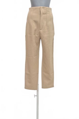 Dámske nohavice Stradivarius, farba béžová, veľkosť 36