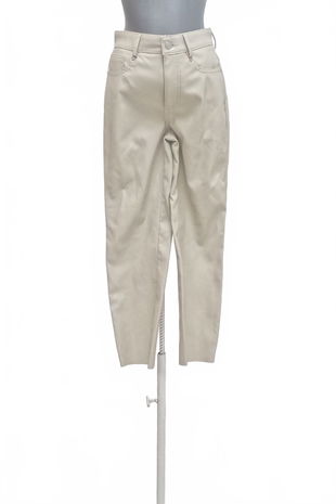 Dámske nohavice Only, farba béžová, veľkosť S