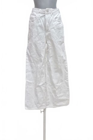 Dámske nohavice Only, farba biela, veľkosť M