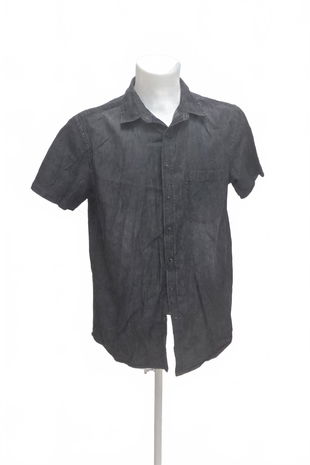 Pánská košile s krátkým rukávem Genesis, barva šedá, velikost M