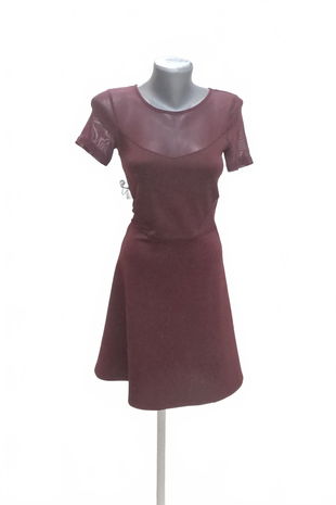 Dámske šaty Genesis, farba bordó, veľkosť S