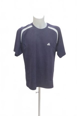 Pánské tričko Adidas bez potisku, barva modrá, velikost XL