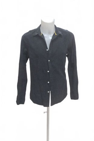 Pánská košile Fsbn, barva černá, velikost S