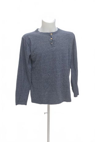 Pánské tričko Alphar One Menswear bez potisku, barva modrá, velikost L