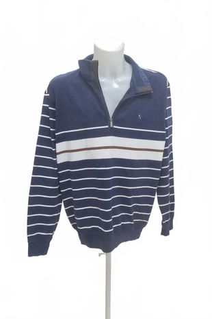 Pánská mikina Genesis bez potisku, barva pruhovaná, velikost 2XL