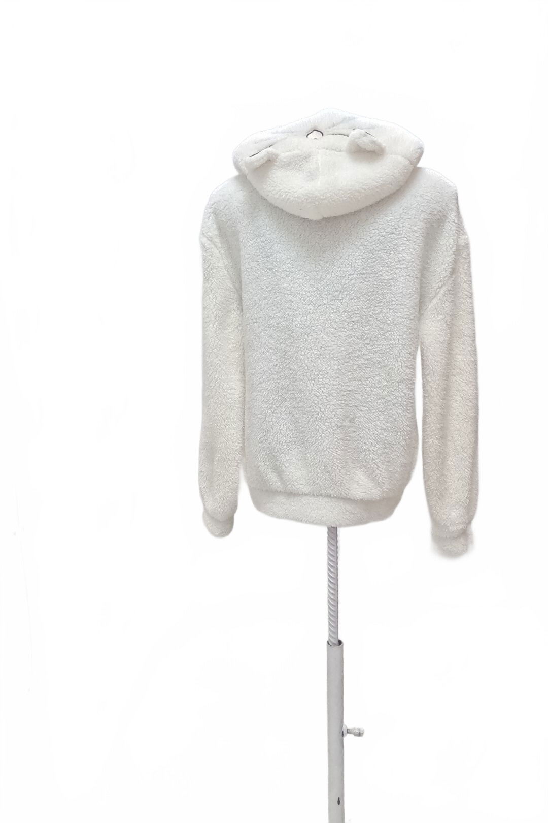 Dámska mikina Censored bez potlače, farba biela, veľkosť M