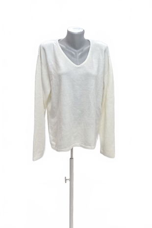 Dámský svetr Genesis, barva bílá, velikost 2XL