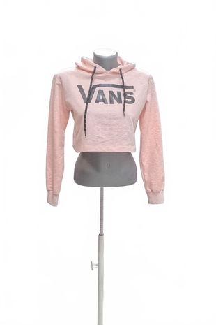 Dámska mikina Vans s potlačou, farba ružová, veľkosť M