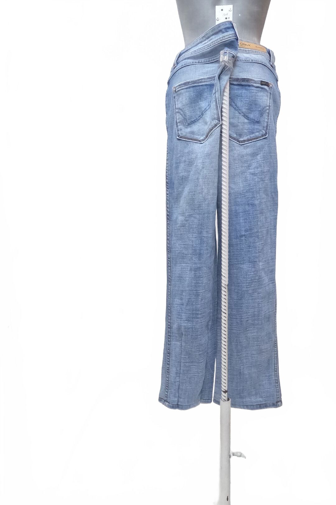 Dámske nohavice Only, farba denim, veľkosť M