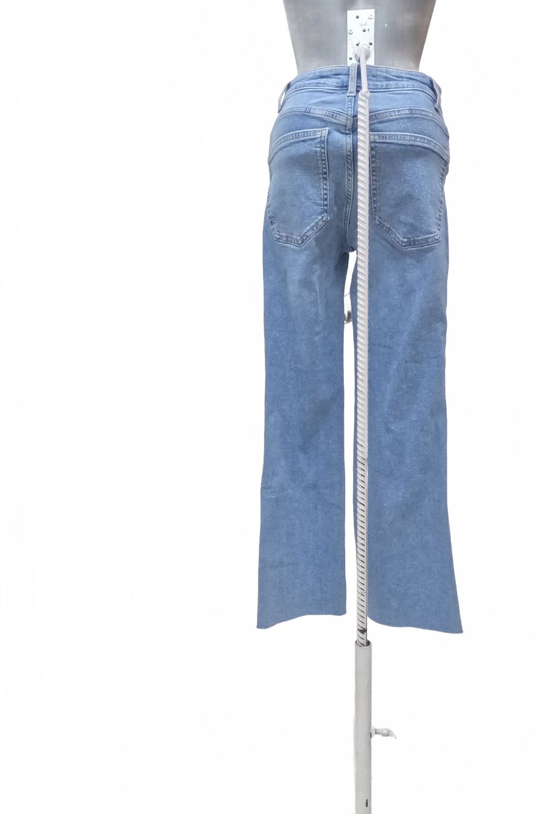 Dámske nohavice Mango, farba denim, veľkosť 32