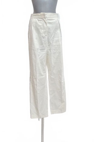Dámske nohavice Mango, farba biela, veľkosť 38