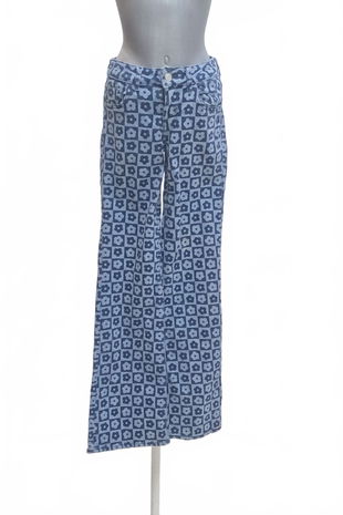 Dámske nohavice Divided, farba vzorovaná, veľkosť 34