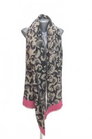 Dámská šála Genesis, barva zvířecí vzory