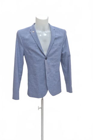 Pánské sako H&M, barva modrá, velikost 48