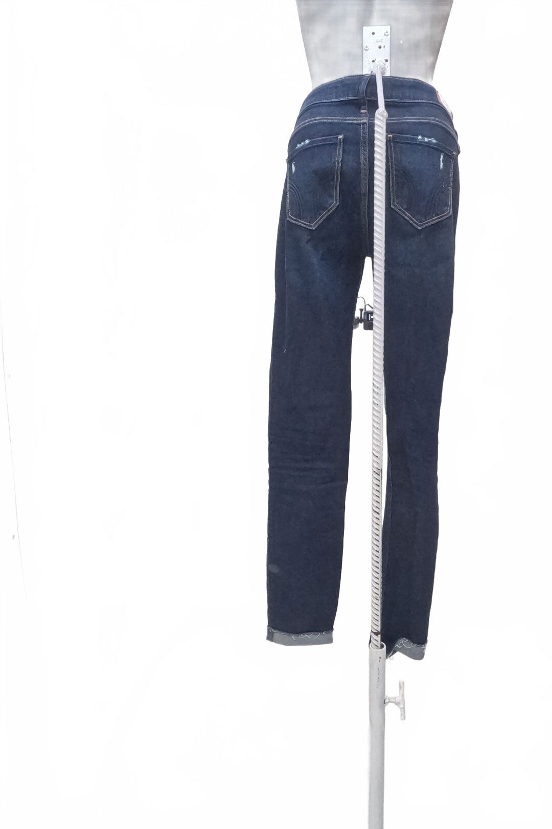 Dámske nohavice Hollister, farba denim, veľkosť 2XS