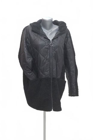 Dámska bunda Made In Italy, farba čierna, veľkosť L