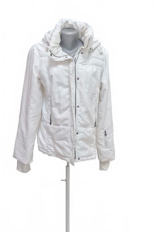 Dámska zimná bunda Amisu, farba biela, veľkosť 40